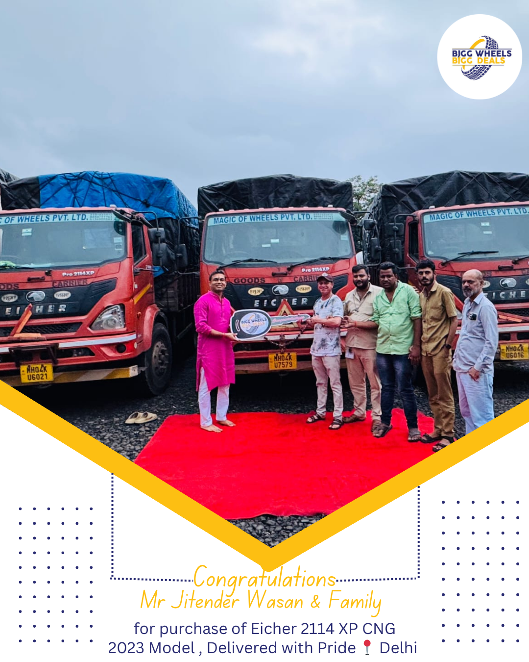 Delivery Eicher 2114 XP CNG